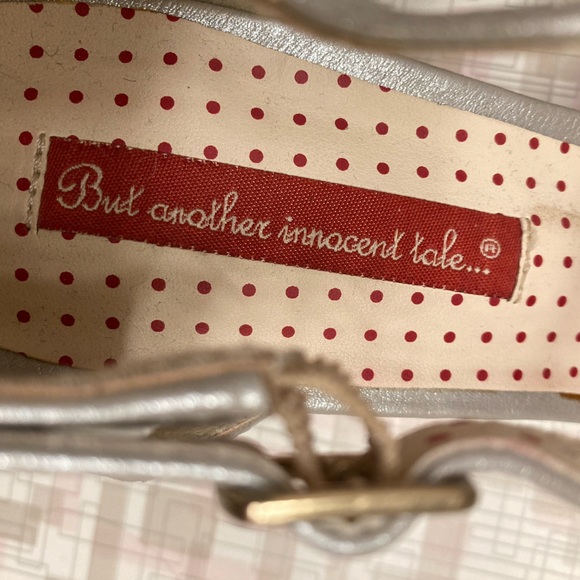 Silver BAIT footwear low ankle t-strap heels silver sz 10 - Picture 6 of 10